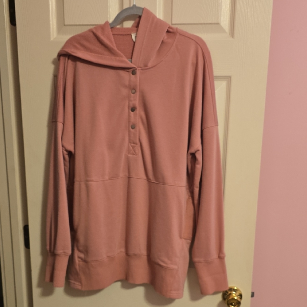 BiBi Dusty Rose Hoodie Sweatshirt‎